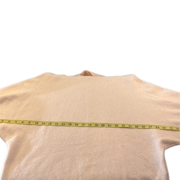 Banana Republic Pink Wool Alpaca Knit Cowl Neck Sweater Medium/ Large - Picture 3 of 8